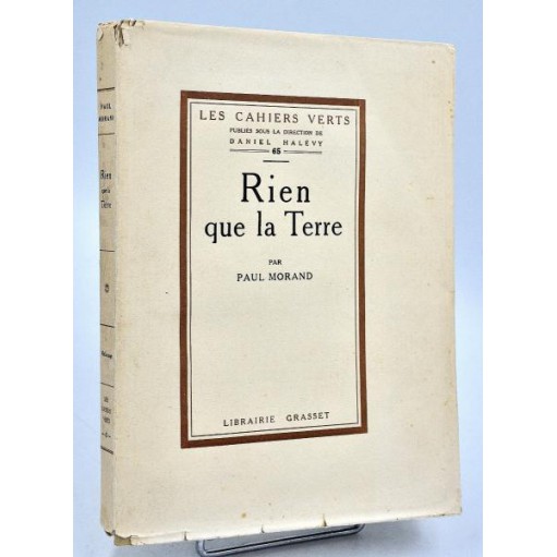 Paul Morand : RIEN QUE LA TERRE - Cahiers Verts 1926, numéroté & réimposé (1/17)