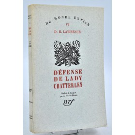 D. H. Lawrence : DEFENSE DE LADY CHATTERLEY. 1932, E.O.