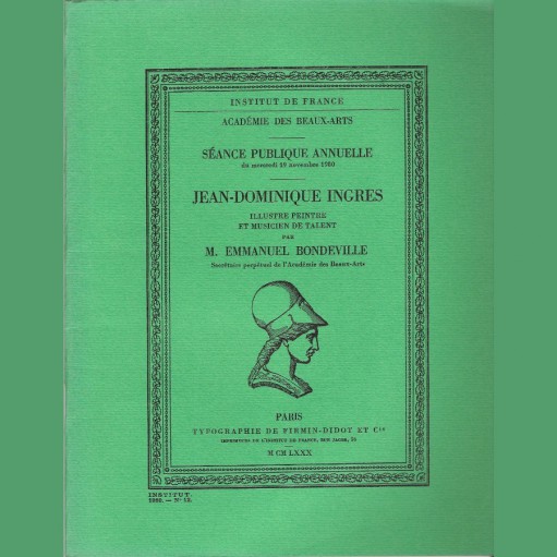 Jean-Dominique Ingres illustre peintre et musicien de talent