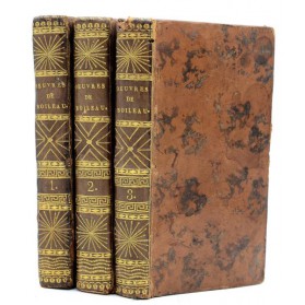 OEUVRES de M. BOILEAU DESPREAUX... 3 volumes format Cazin, 1750