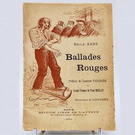Émile Bans Ballades rouges Édition Libre de l’Auteur, 1903, nouvelle édition revue et augmentée